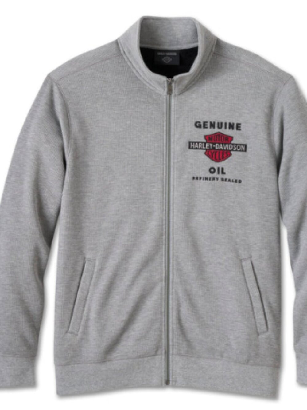 Harley-Davidson Men's Genuine Bar & Shield Track Jacket - Medium Heather Grey